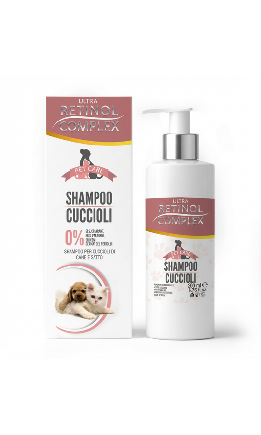 Shampoo Suave para Cachorros y Gatitos – Ultra Retinol Complex